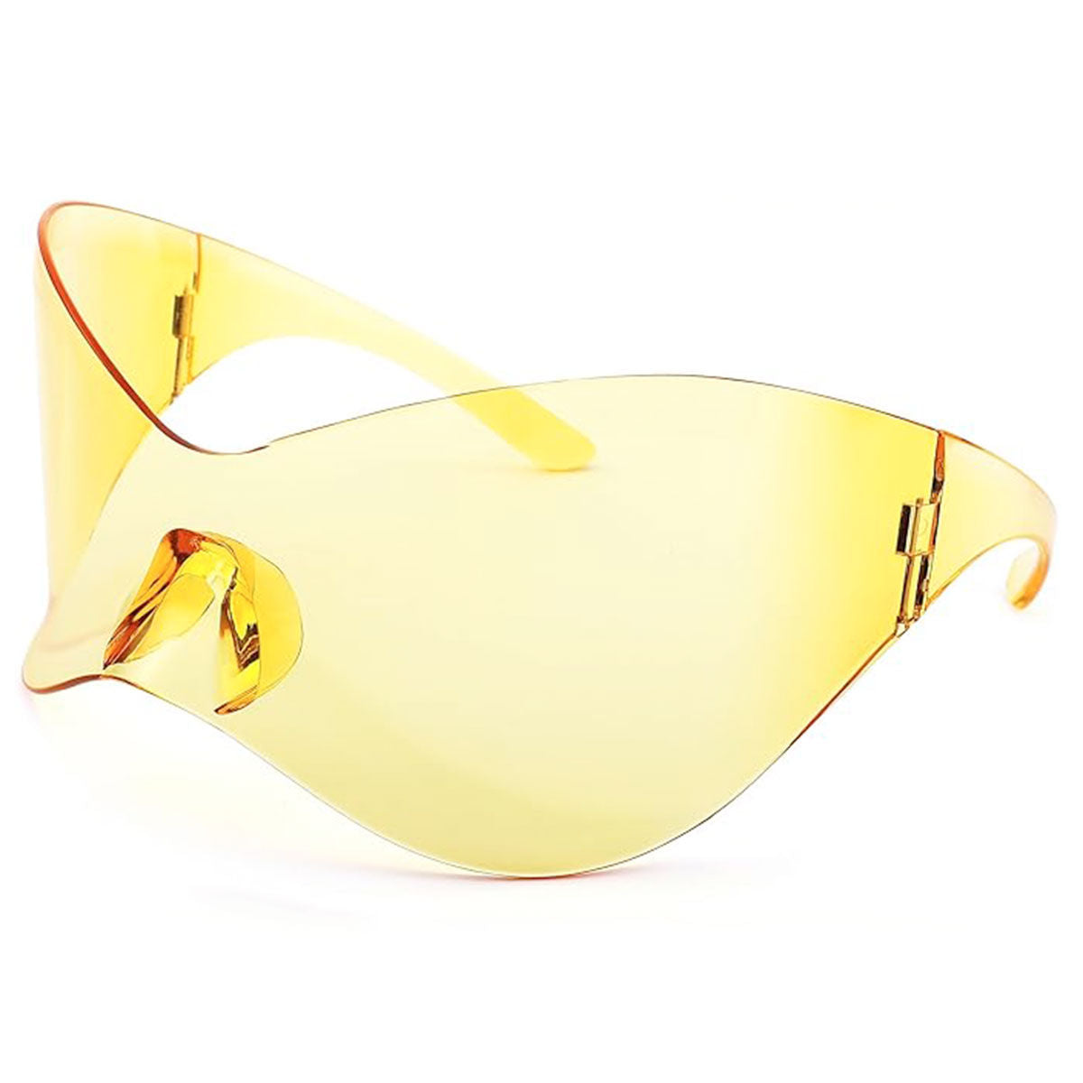 Sunglasses Mask Wrap Yellow Eyewear for Women - Premium Wholesale Fashion Accessories from Pinktown - Just $13! Shop now at chiquestyles