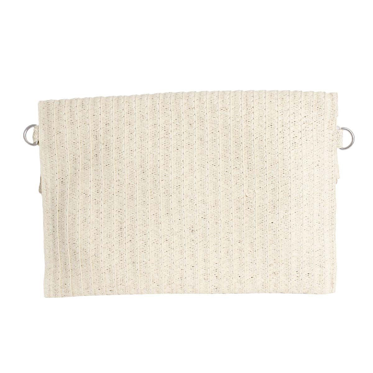 Cream Fringe Envelope Clutch|12 x 8.25 x 1.5 inches - Premium Wholesale Fashion Accessories from Pinktown - Just $31! Shop now at chiquestyles