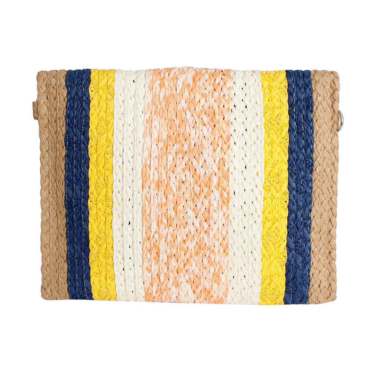 Multi Ring Pattern Flap Clutch|11 x 8.5 x 1.5 inches - Premium Wholesale Fashion Accessories from Pinktown - Just $31! Shop now at chiquestyles