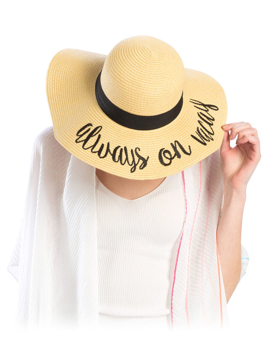 Always on Vacay Beige Floppy Hat|One Size - Premium Wholesale Fashion Accessories from Pinktown - Just $19! Shop now at chiquestyles