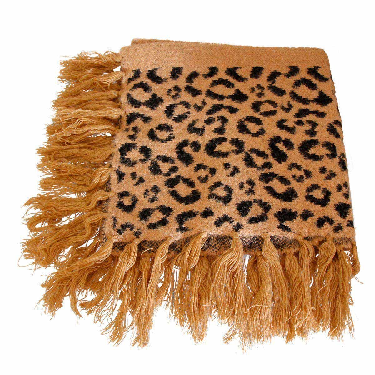 Beige Leopard Eyelash Poncho|25.6 x 25.6 inches - Premium Wholesale Boutique Clothing from Pinktown - Just $48! Shop now at chiquestyles