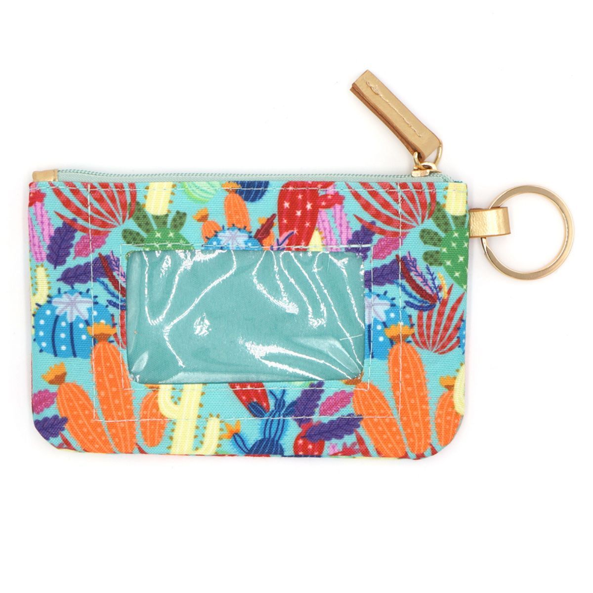 Colorful Cactus ID Wallet|5.25 x 3.5 inches - Premium Wholesale Fashion Accessories from Pinktown - Just $11! Shop now at chiquestyles