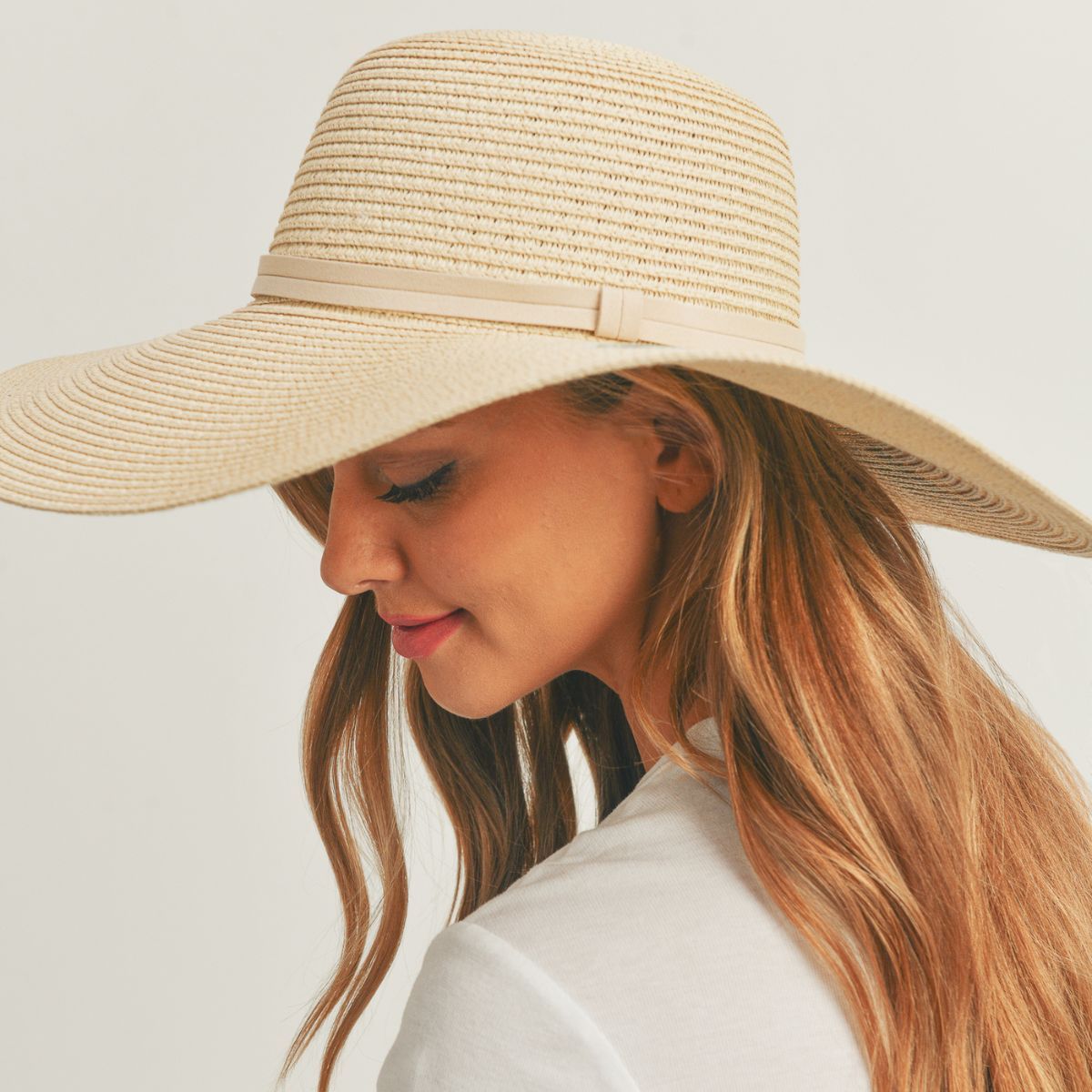 JUST CHILL OUT Beige Floppy Hat|One Size - Premium Wholesale Fashion Accessories from Pinktown - Just $23! Shop now at chiquestyles