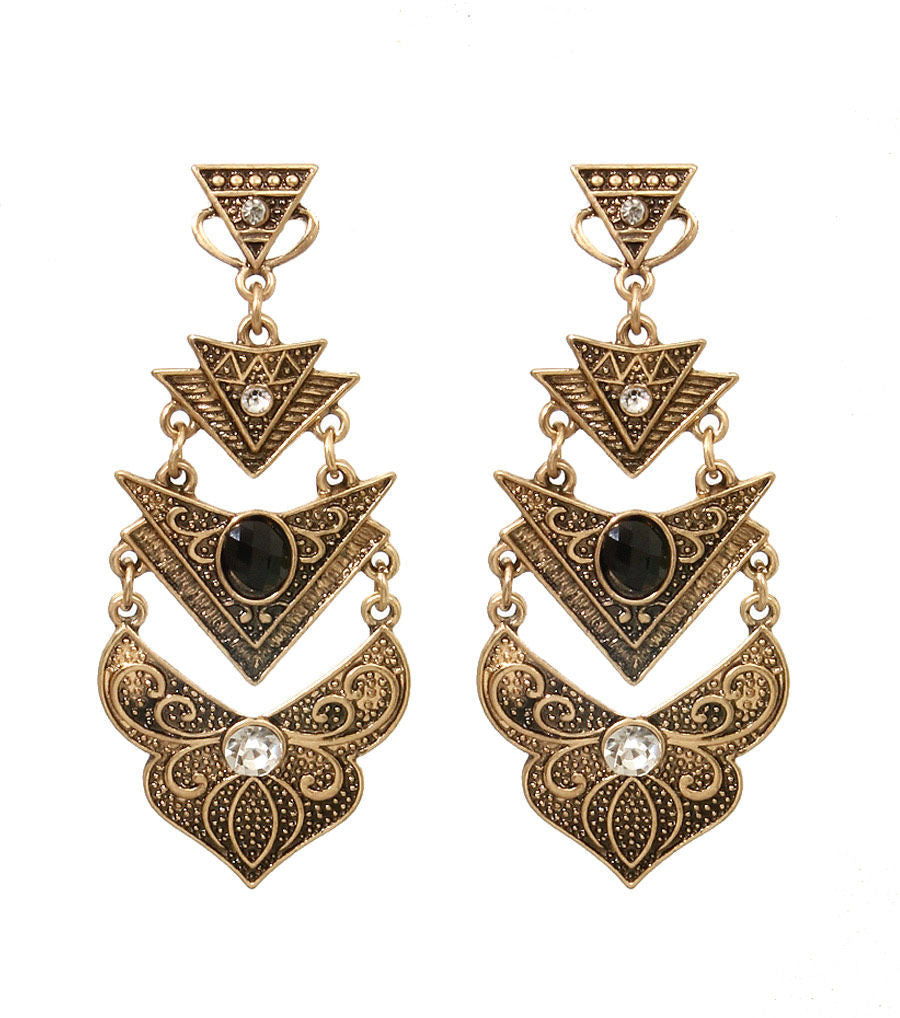 Metal Drop Earrings|2.5 inches - Premium Wholesale Jewelry from Pinktown - Just $7! Shop now at chiquestyles