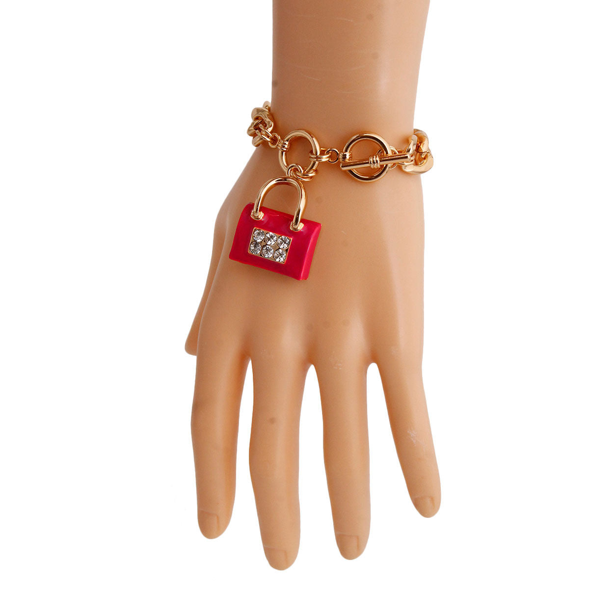 Red Boutique Handbag Bracelet|8 inches - Premium Wholesale Jewelry from Pinktown - Just $9! Shop now at chiquestyles