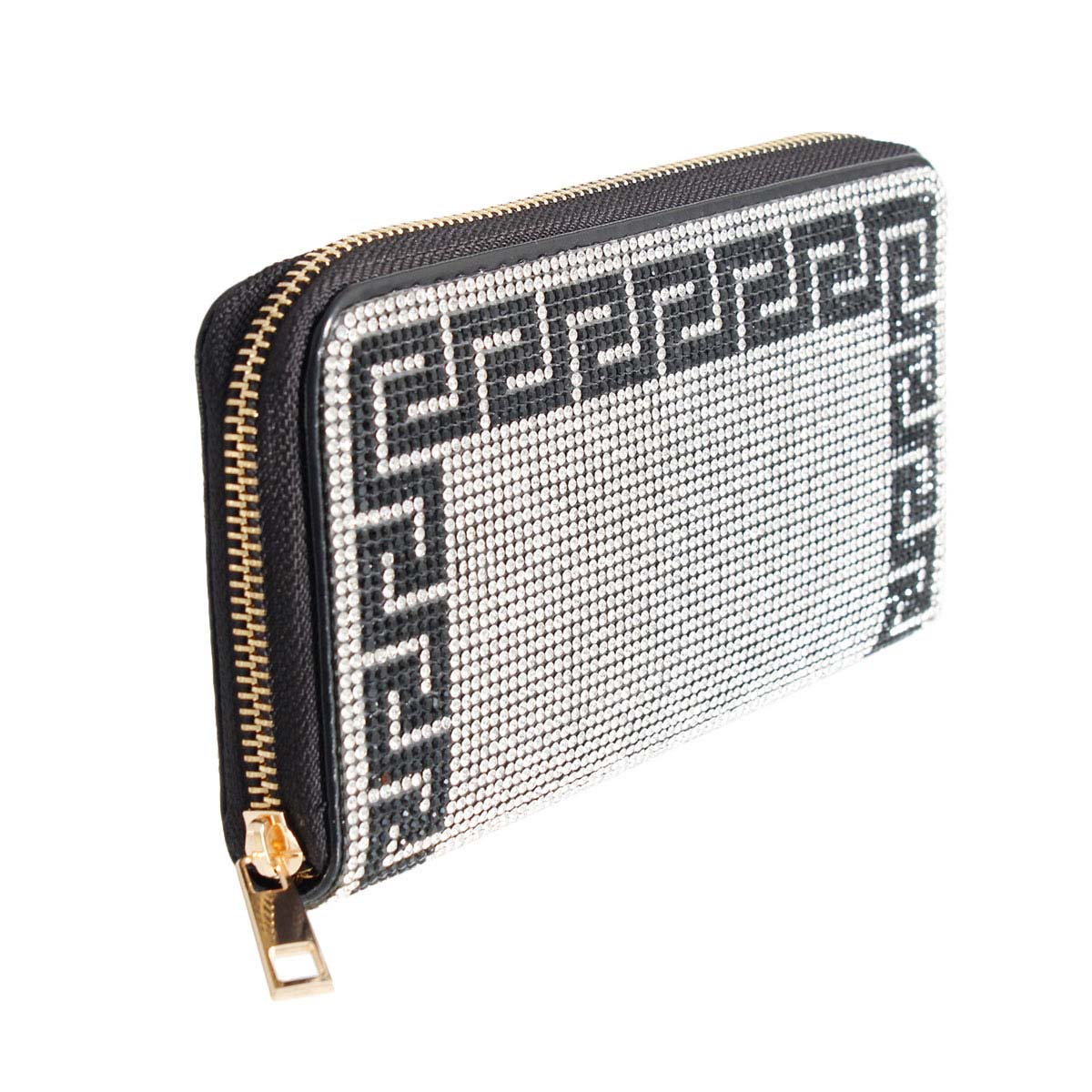 Greek Key Designer Wallet|7.5 x 4 x 1.25 inches - Premium Wholesale Fashion Accessories from Pinktown - Just $30! Shop now at chiquestyles