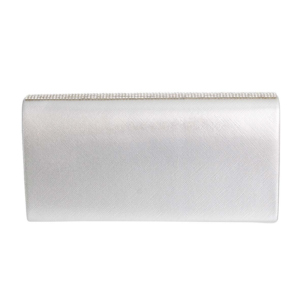 Designer Lipstick Silver Flap Clutch|8 x 4 x 2 inches - Premium Wholesale Fashion Accessories from Pinktown - Just $28! Shop now at chiquestyles