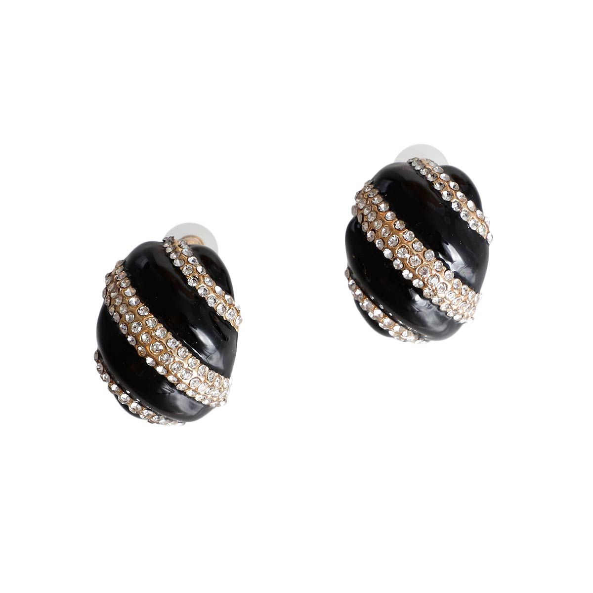 Black and Gold Dome Studs|1.5 inches - Premium Wholesale Jewelry from Pinktown - Just $12! Shop now at chiquestyles