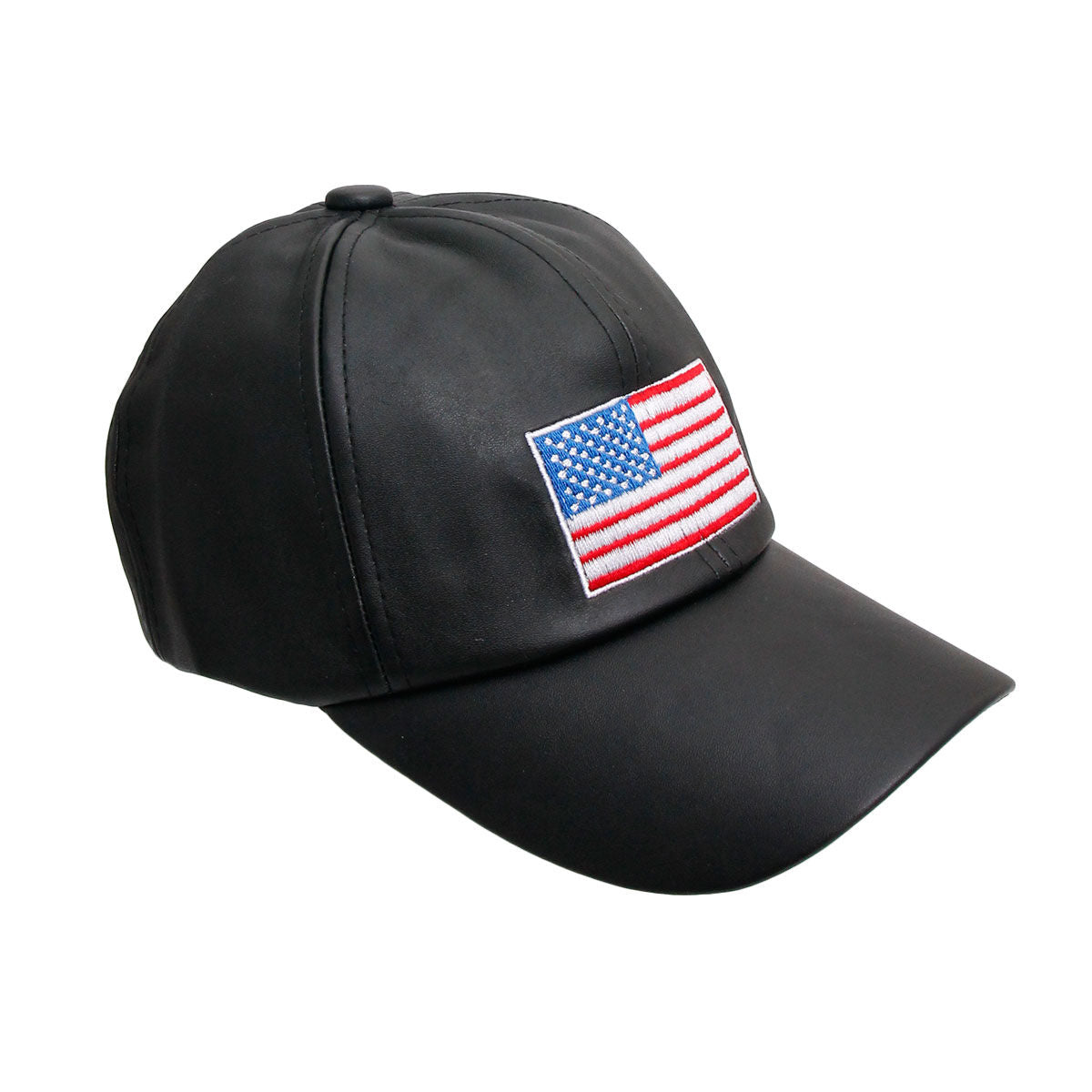 Patriotic Emroidered Black Hat|Adjustable - Premium Wholesale Fashion Accessories from Pinktown - Just $10! Shop now at chiquestyles