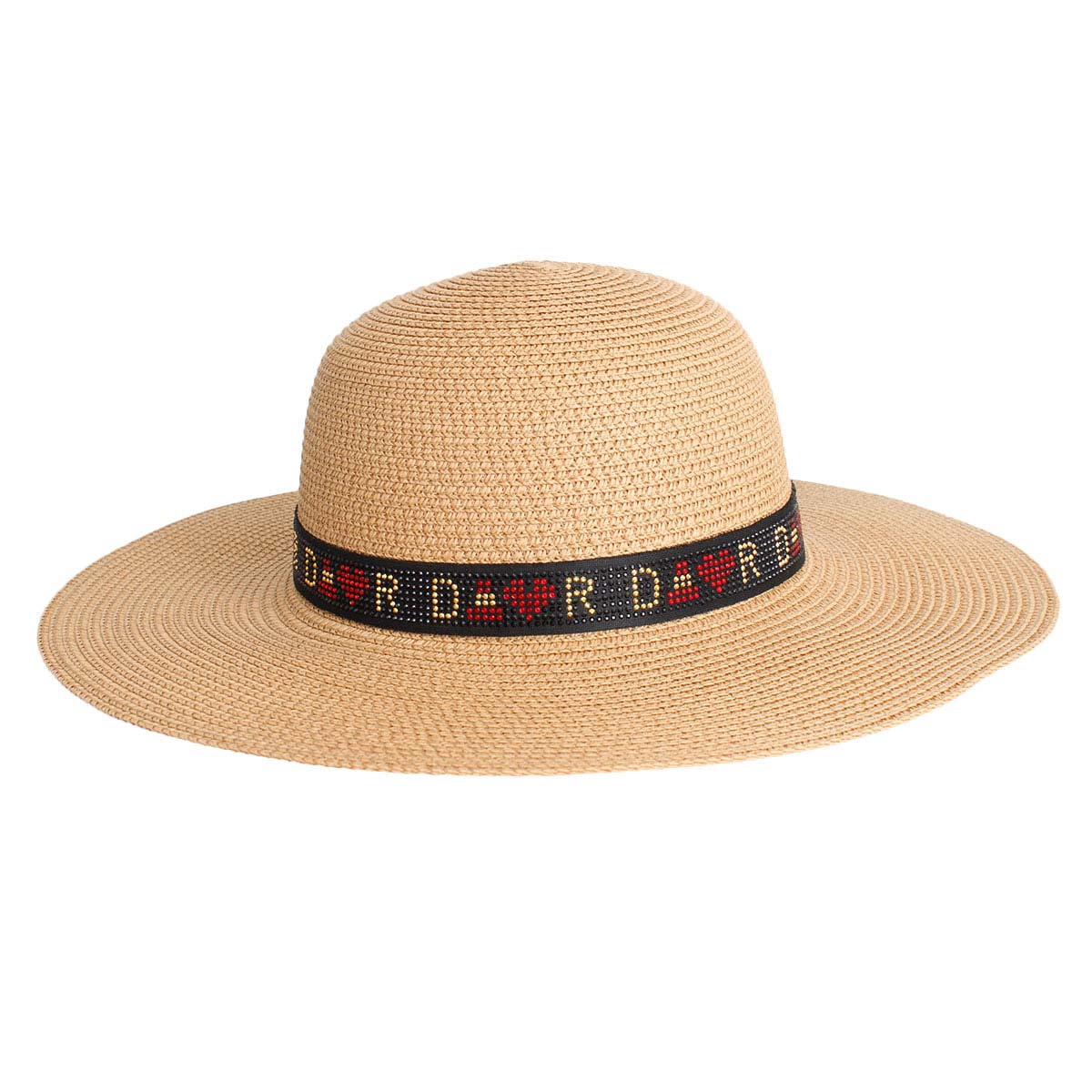 Khaki Designer D Panama Hat|One size - Premium Wholesale Fashion Accessories from Pinktown - Just $17! Shop now at chiquestyles