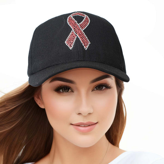 Black Pink Ribbon Hat|Adjustable - Premium Wholesale Fashion Accessories from Pinktown - Just $15! Shop now at chiquestyles