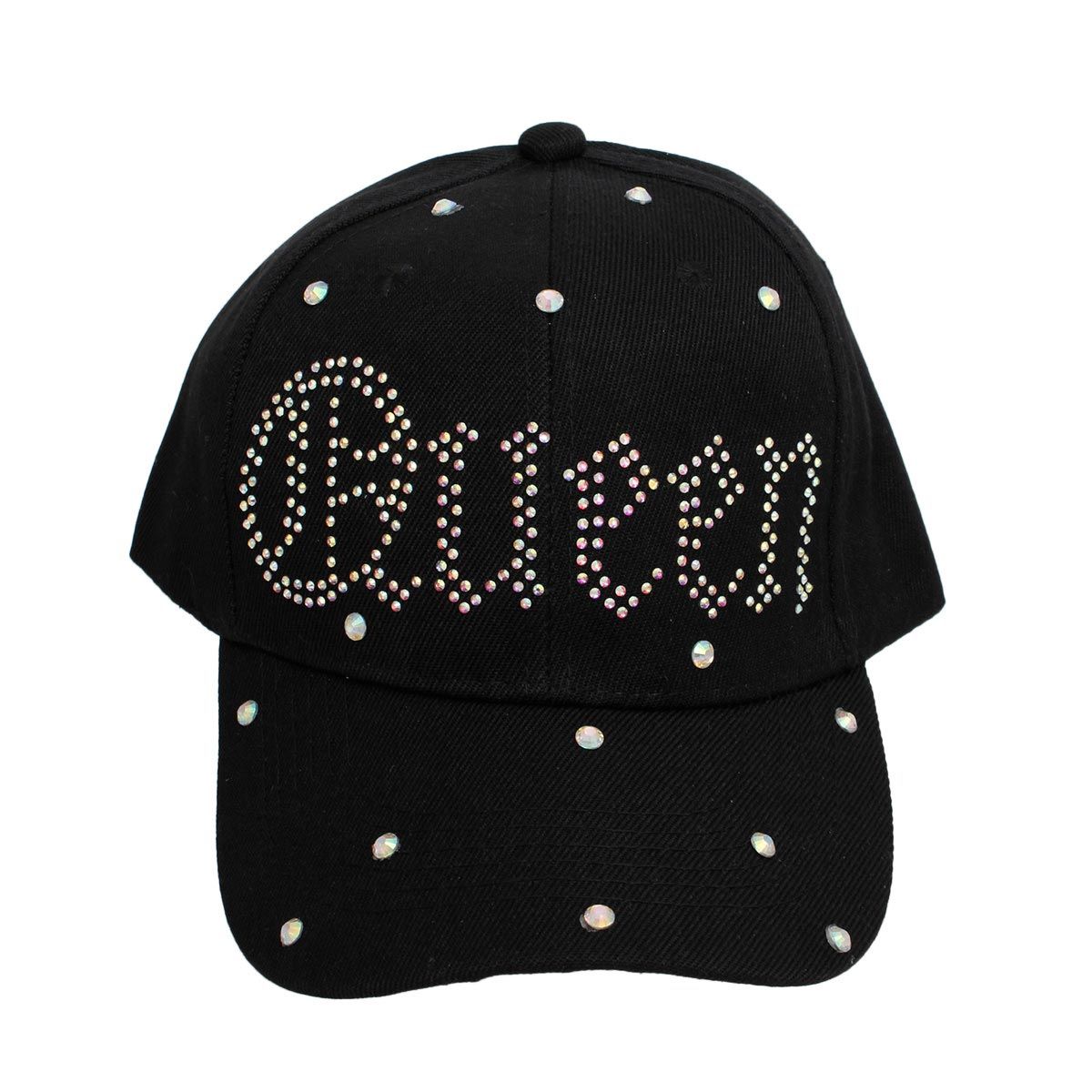 Hat Black Canvas Queen Baseball Cap for Women - Premium Wholesale Fashion Accessories from Pinktown - Just $14! Shop now at chiquestyles