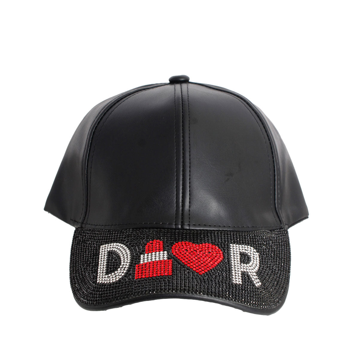 Black Designer D Visor Hat|Adjustable - Premium Wholesale Fashion Accessories from Pinktown - Just $17! Shop now at chiquestyles