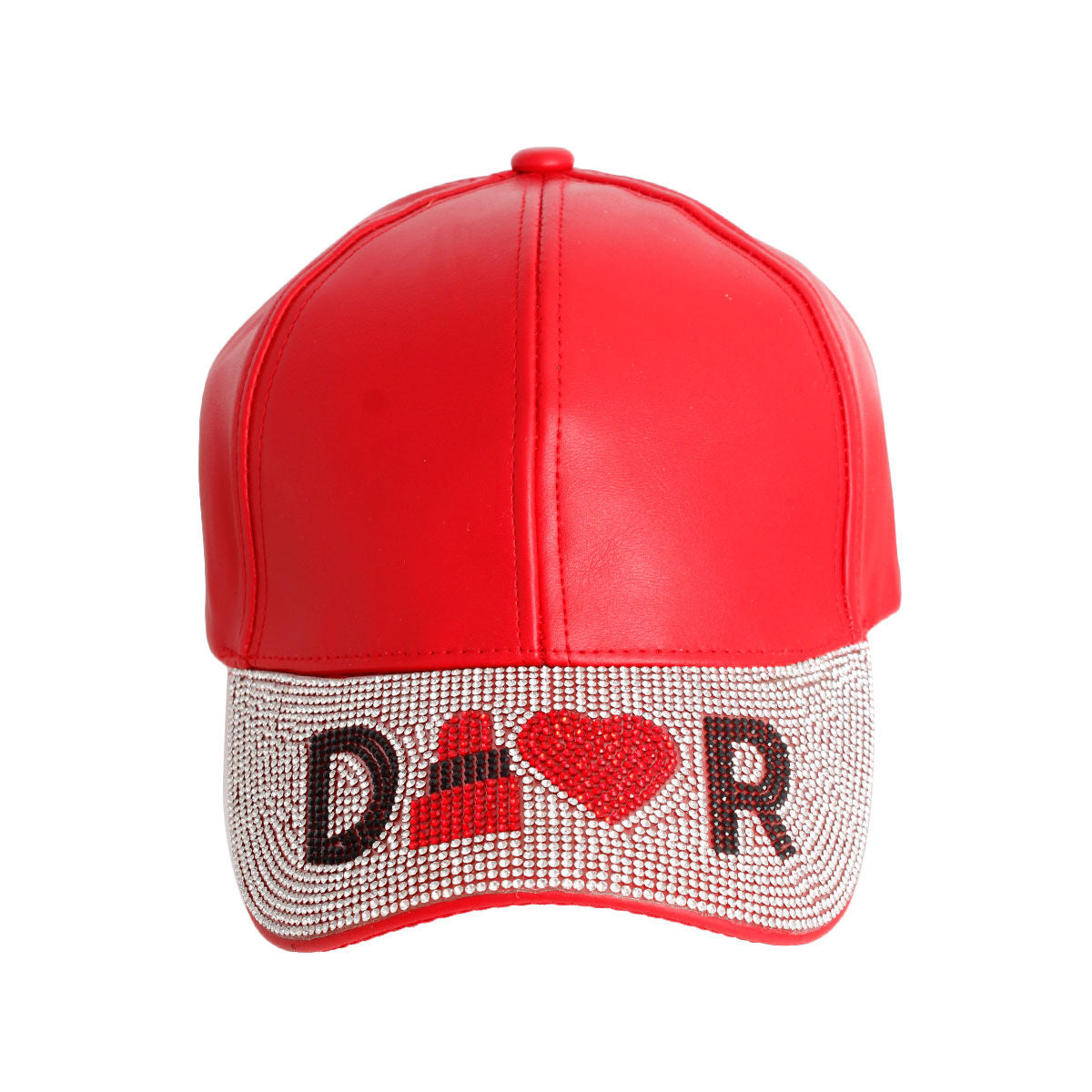 Red Designer D Visor Hat|Adjustable - Premium Wholesale Fashion Accessories from Pinktown - Just $17! Shop now at chiquestyles