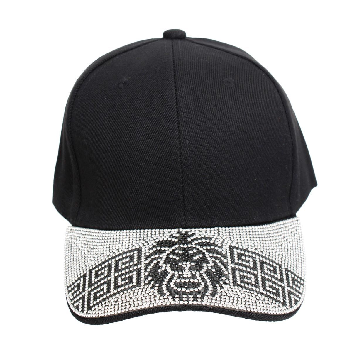 Hat Black Lion Greek Bling Baseball Cap for Women - Premium Wholesale Fashion Accessories from Pinktown - Just $14! Shop now at chiquestyles