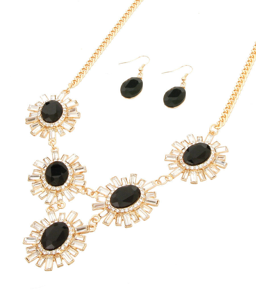 Flower Pendant Necklace Set|18 inches - Premium Wholesale Jewelry from Pinktown - Just $17! Shop now at chiquestyles