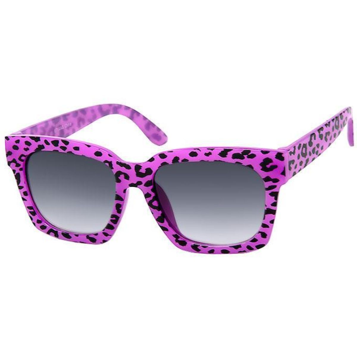 Purple Leopard Kids Wayfarer Sunglasses|5 x 1.8 inches - Premium Wholesale Fashion Accessories from Pinktown - Just $8! Shop now at chiquestyles