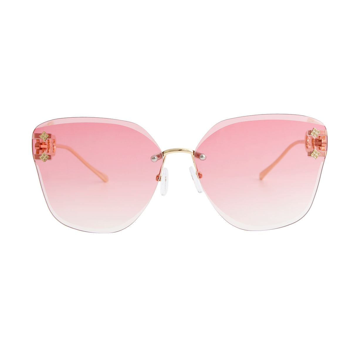 Pink Clover Chain Arm Sunglasses|5.75 x 2.25 inches - Premium Wholesale Fashion Accessories from Pinktown - Just $13! Shop now at chiquestyles