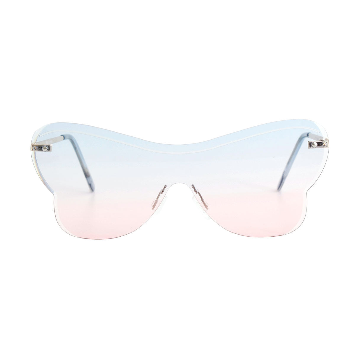 Blue One Piece Butterfly Sunglasses|5.75 x 2.25 inches - Premium Wholesale Fashion Accessories from Pinktown - Just $13! Shop now at chiquestyles