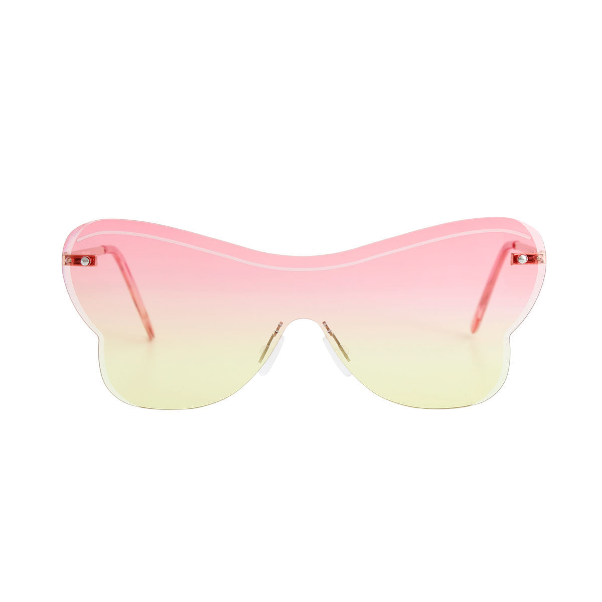 Pink One Piece Butterfly Sunglasses|5.75 x 2.25 inches - Premium Wholesale Fashion Accessories from Pinktown - Just $13! Shop now at chiquestyles