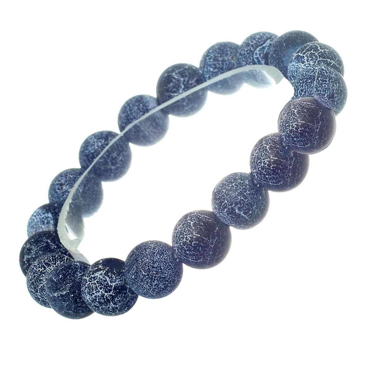 Black Stone 10mm Bracelet|Stretch to Fit - Premium Wholesale Jewelry from Pinktown - Just $7! Shop now at chiquestyles