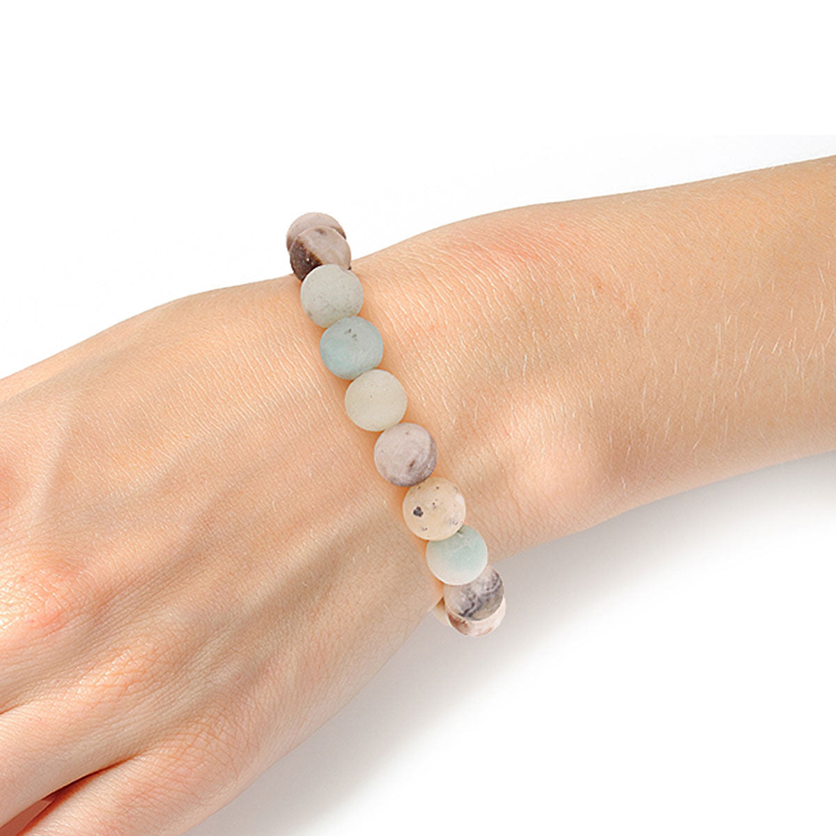 Multi Stone 10mm Bracelet|Stretch to Fit - Premium Wholesale Jewelry from Pinktown - Just $7! Shop now at chiquestyles