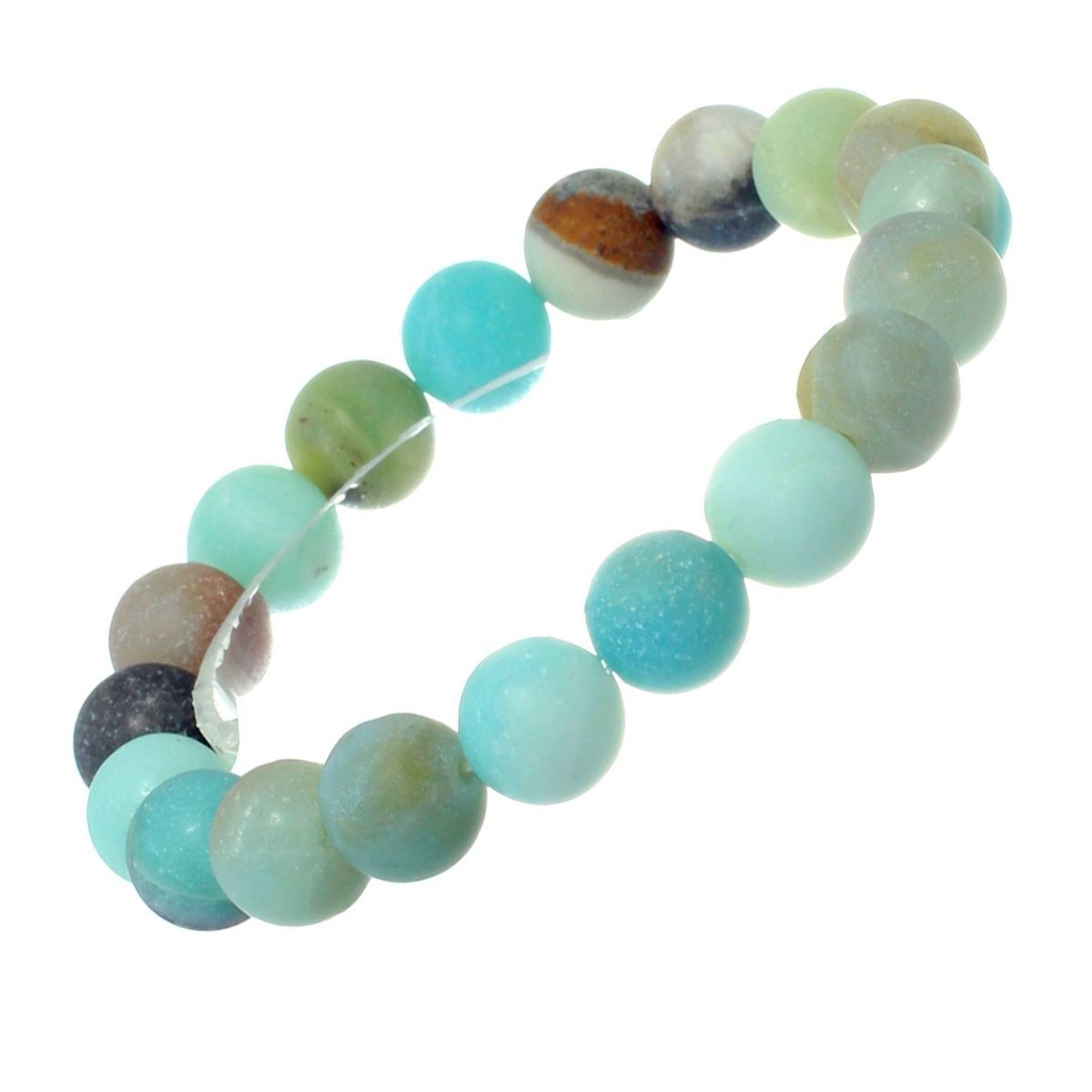 Multi Stone 10mm Bracelet|Stretch to Fit - Premium Wholesale Jewelry from Pinktown - Just $7! Shop now at chiquestyles