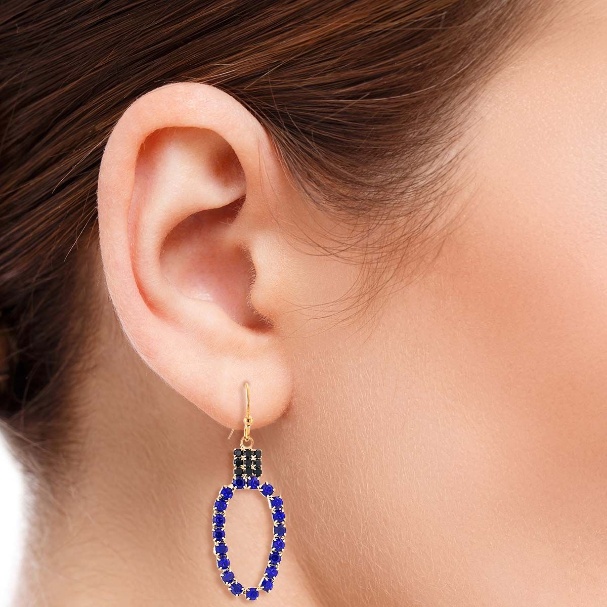 Blue Xmas Light Earrings|1.5 inches - Premium Wholesale Jewelry from Pinktown - Just $5! Shop now at chiquestyles