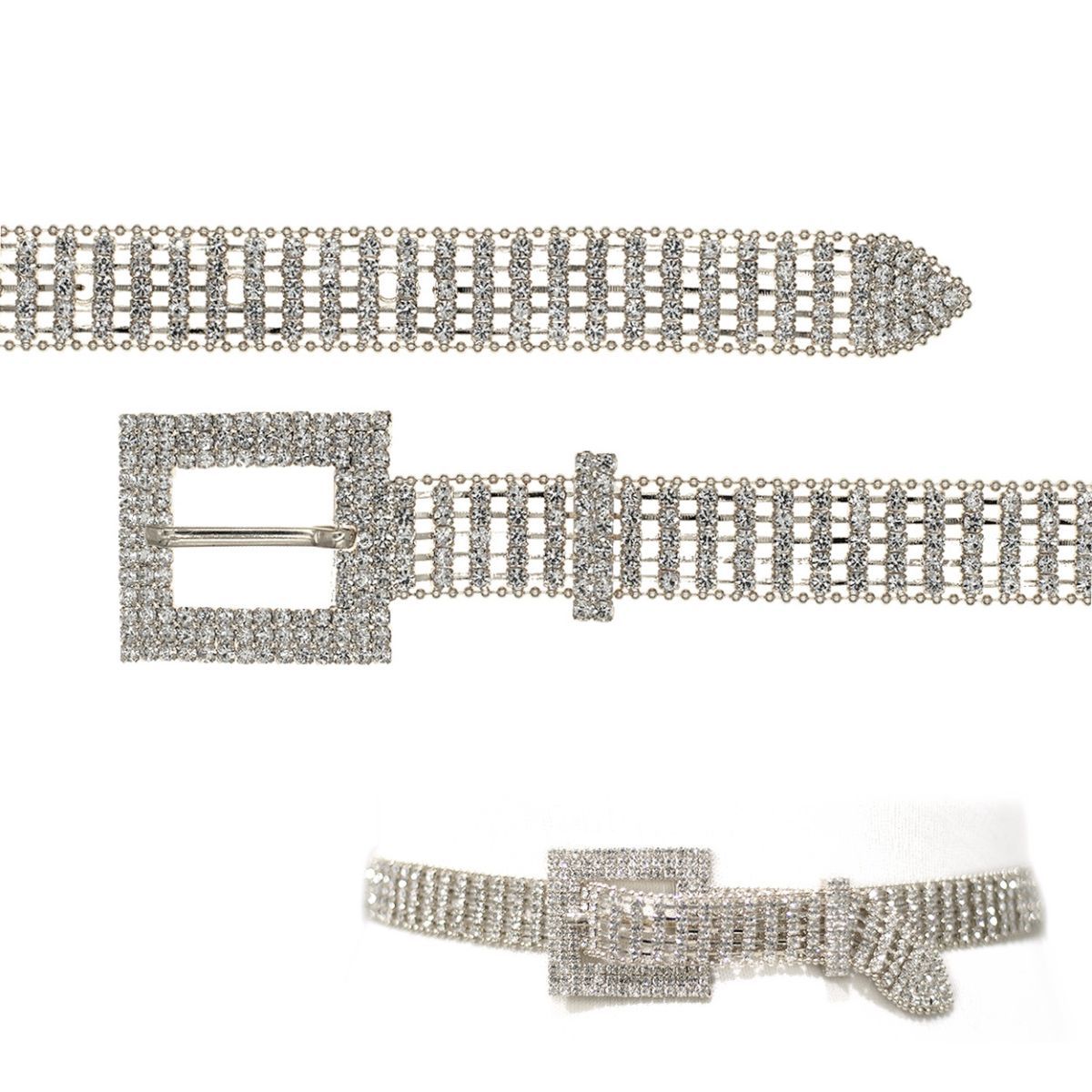 Silver Ball Chain Frame Belt|41 inches - Premium Wholesale Fashion Accessories from Pinktown - Just $26! Shop now at chiquestyles