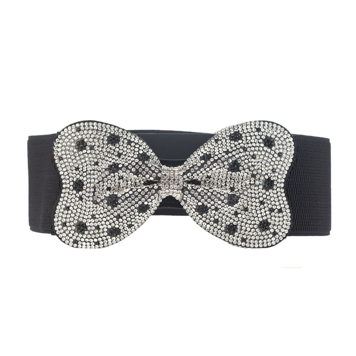 Dotted Bowknot Rhinestone Belt|Stretch to Fit - Premium Wholesale Fashion Accessories from Pinktown - Just $14! Shop now at chiquestyles