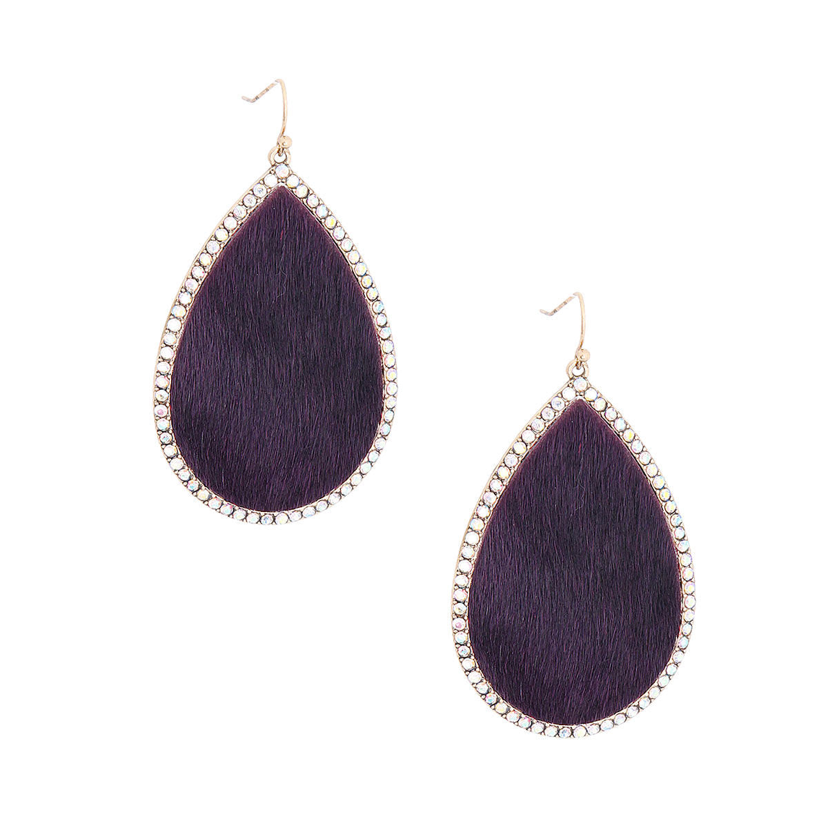 Purple Genuine Leather Teardrop Earrings|2.25 inches - Premium Wholesale Jewelry from Pinktown - Just $13! Shop now at chiquestyles