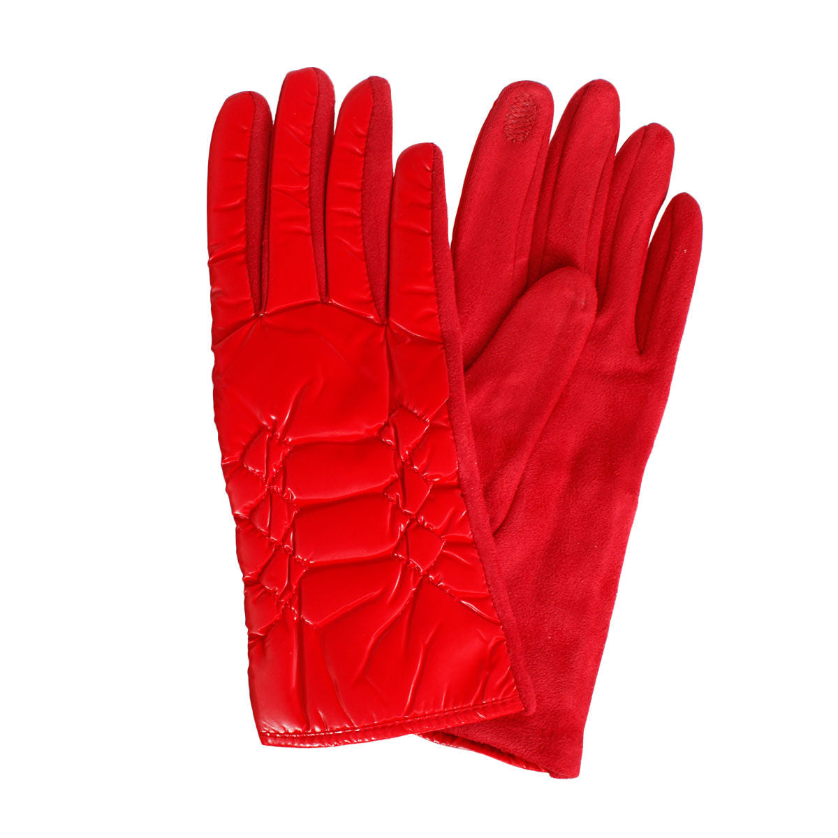 Gloves Red Puffer Winter Gloves for Women - Premium Wholesale Fashion Accessories from Pinktown - Just $20! Shop now at chiquestyles